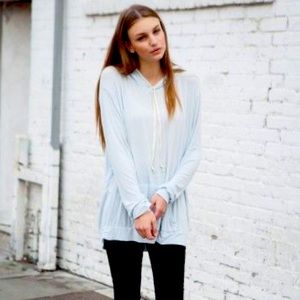 Brandy oversized pastel blue hoodie